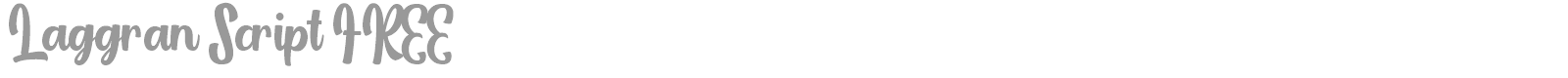 Laggran Script font preview